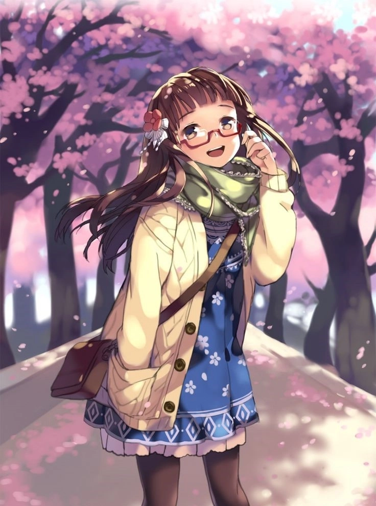 Hình anime gái dễ thương thể hiện sự duyên dáng và đáng yêu