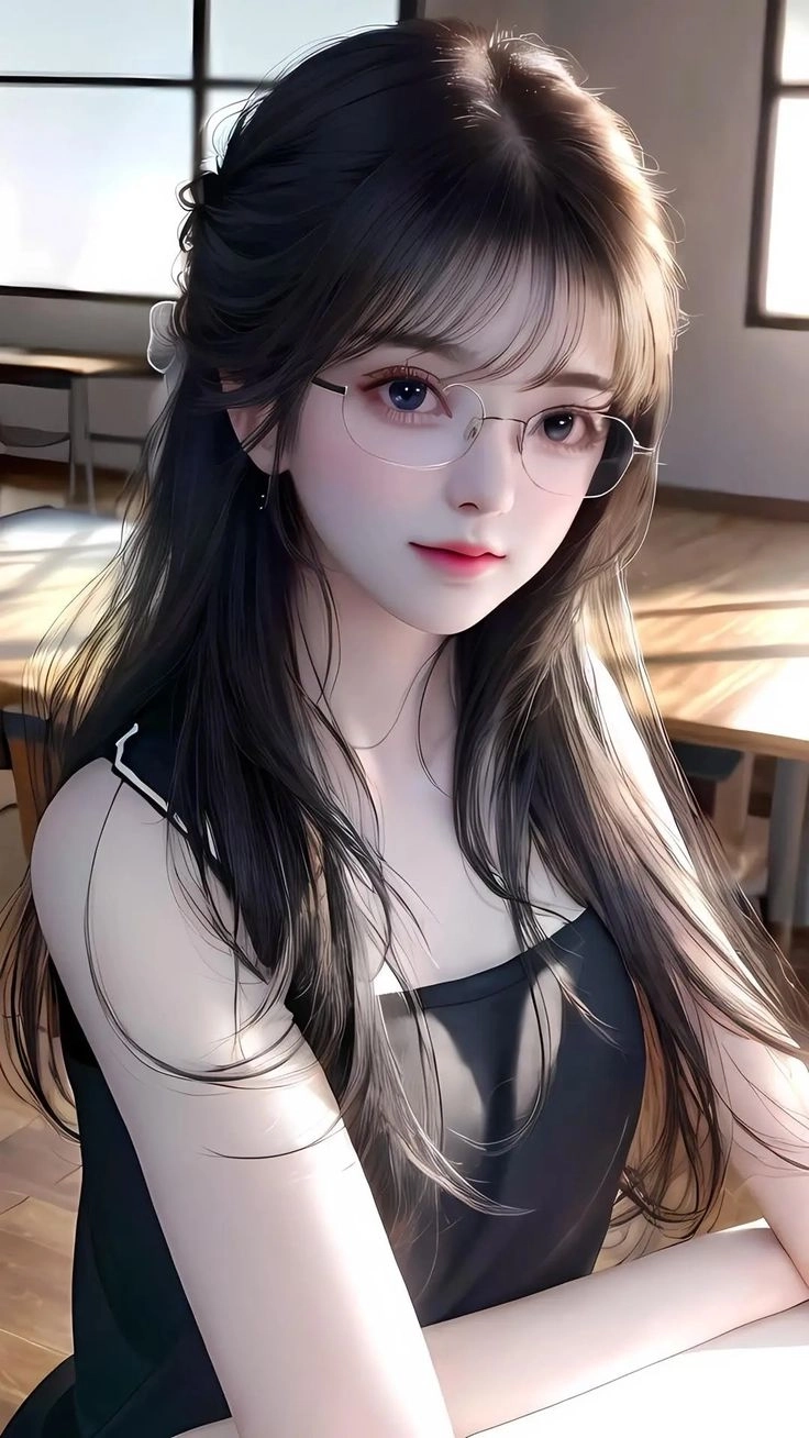 Hình ảnh cô gái anime dễ thương tạo điểm nhấn với sự đáng yêu