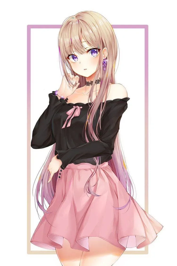 Ảnh cô gái cute đeo kính anime tỏa sáng với nét duyên dáng riêng biệt
