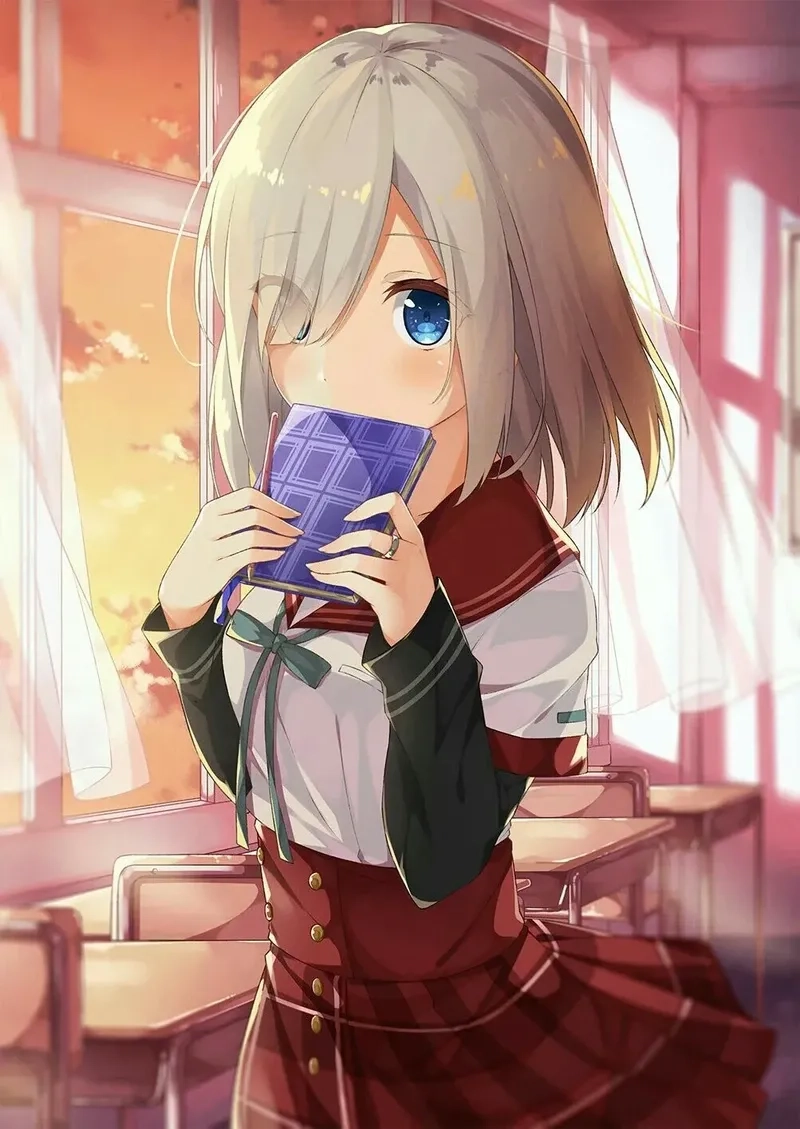 Anh anime gai xinh thu hút với vẻ đẹp tự nhiên và dễ mến