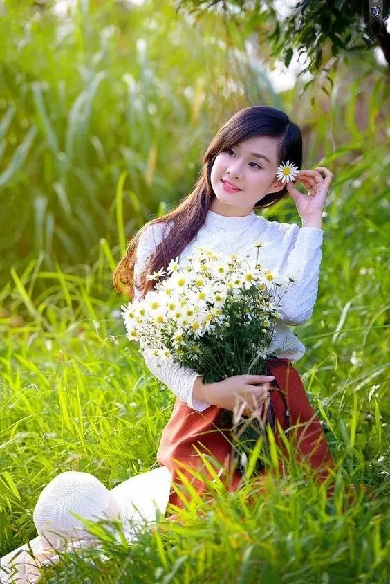Gái xinh tóc dài layer dễ thương tạo nên nét đẹp tươi mới