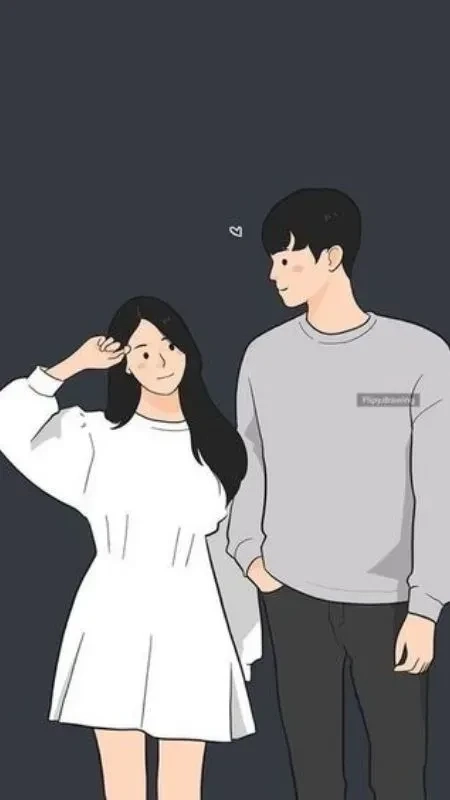 Hình ảnh cặp đôi yêu nhau anime cute mang lại sự ngọt ngào