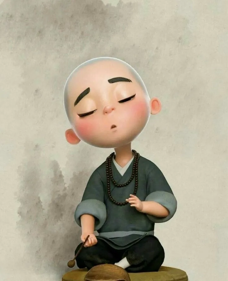 Hình chú tiểu đẹp mang đến vẻ hiền hòa và dễ mến cho người xem