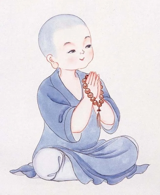 Hình nền chú tiểu dễ thương mang lại không gian thư giãn và dễ chịu