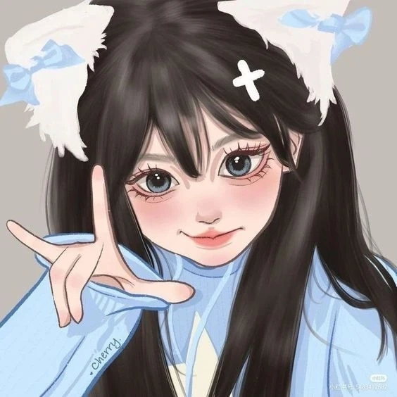 Avatar dễ thương mèo thể hiện sự ngọt ngào và dễ chịu