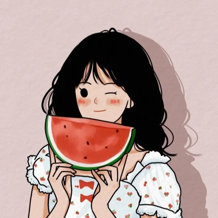 Hình nền dưa hấu cute làm không gian của bạn thêm sinh động