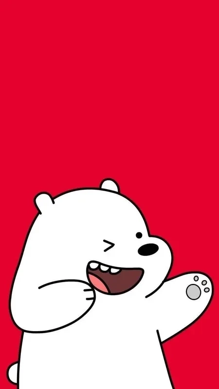 Hình ảnh gấu trắng cute mang đến vẻ đáng yêu và tinh tế