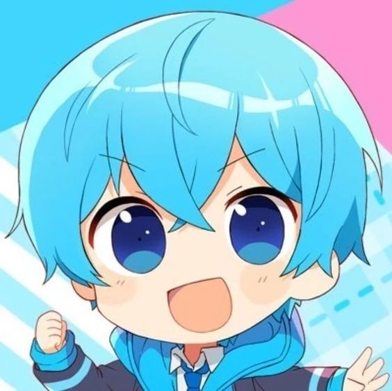 Nền xanh dương cute tạo không gian sống động và dễ chịu