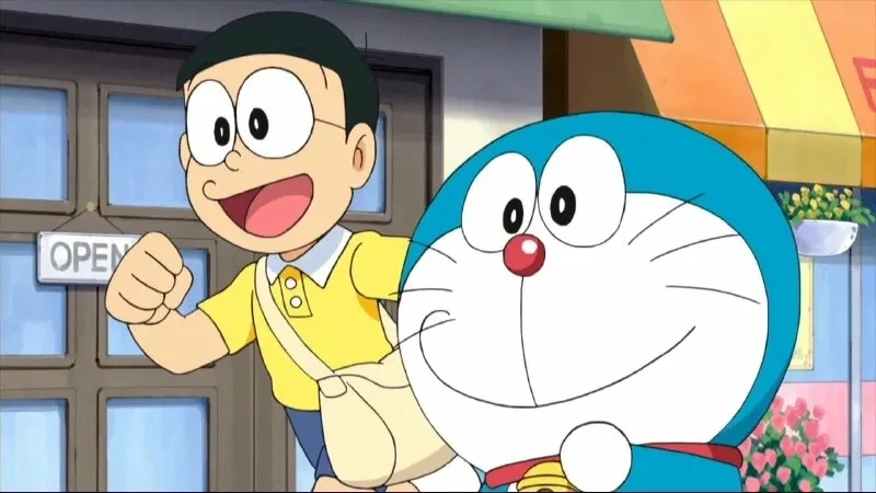 Ảnh Doraemon và Nobita ngầu giúp tạo không gian năng động