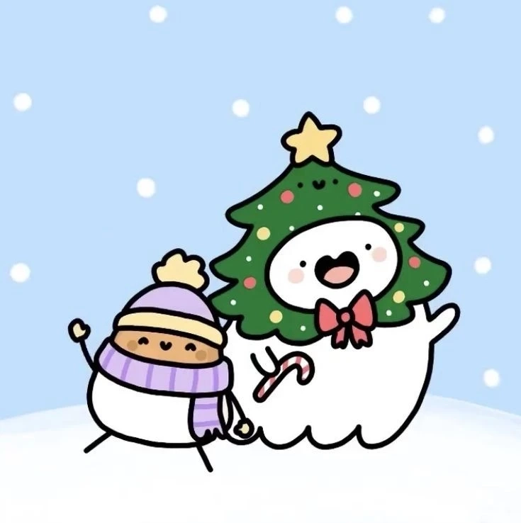 Nền noel cute là sự lựa chọn hoàn hảo cho mùa giáng sinh ấm cúng