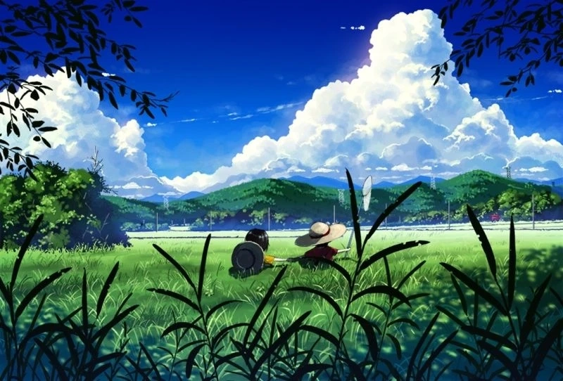 Ảnh nền phong cảnh anime mang lại không gian ấm áp và tươi đẹp