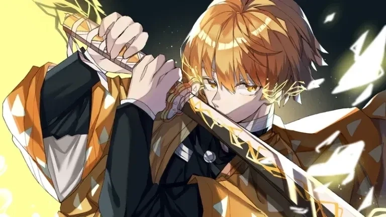 Hình anime Zenitsu mang phong cách sống động và tinh tế