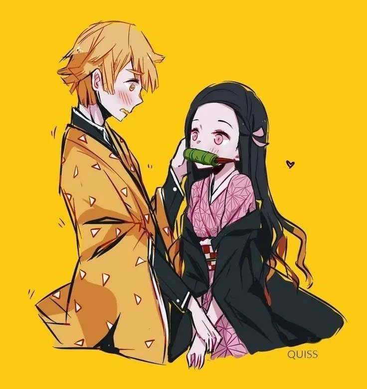 Hình ảnh Zenitsu cute với thiết kế dễ thương và nổi bật