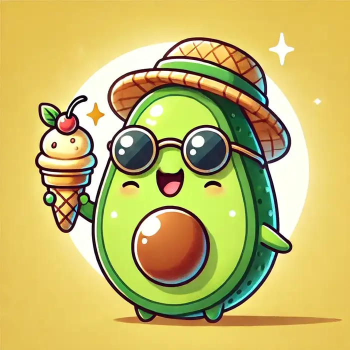 Chibi quả bơ dễ thương khiến bạn không thể rời mắt