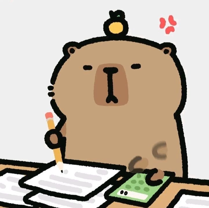 Vẽ capybara chibi đơn giản nhưng cực kỳ dễ thương.
