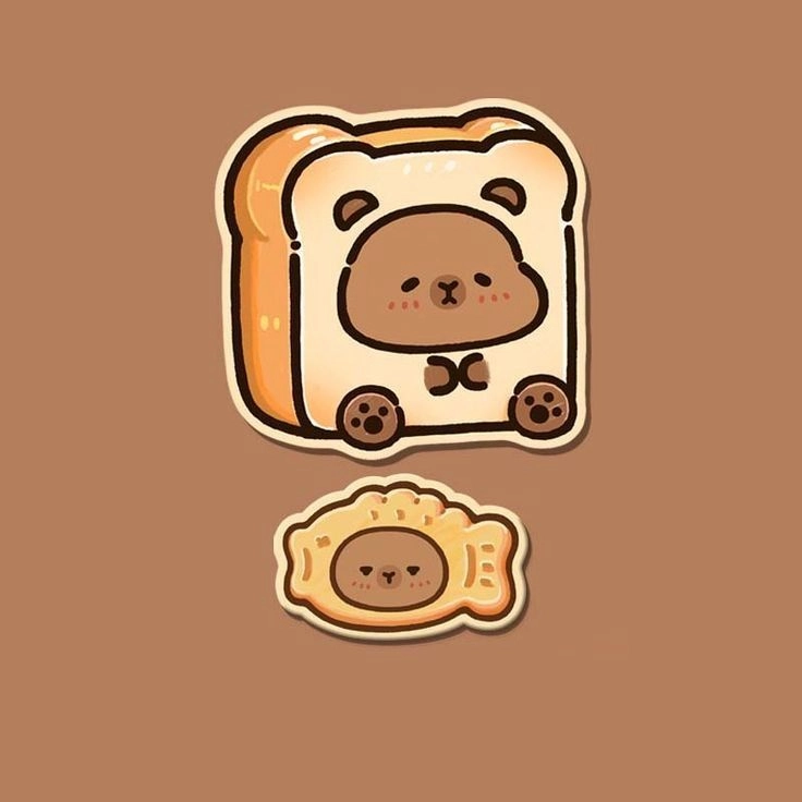 Sticker capybara chibi cute dán đâu cũng cưng