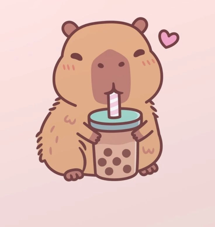 Capybara chibi hồng xinh yêu như búp bê