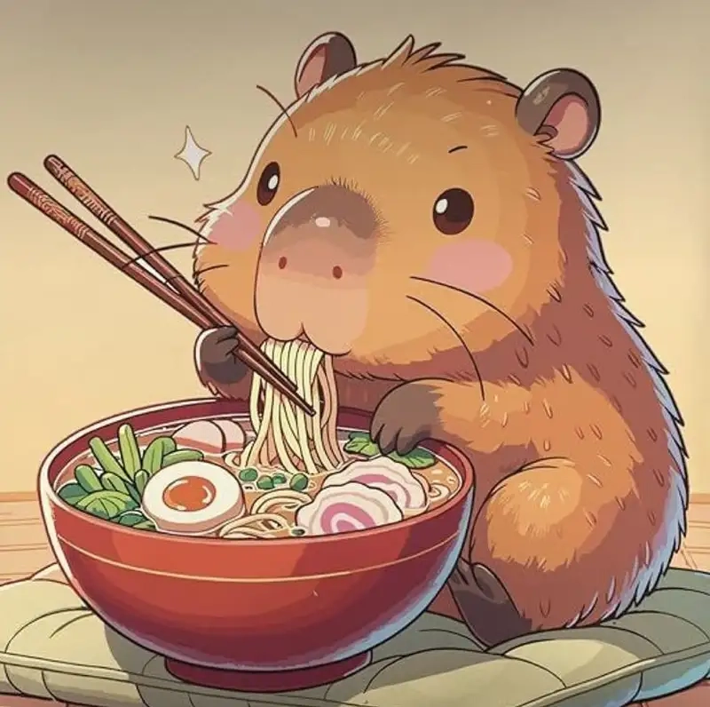 Capybara ảnh capybara cute chibi dễ thương hết