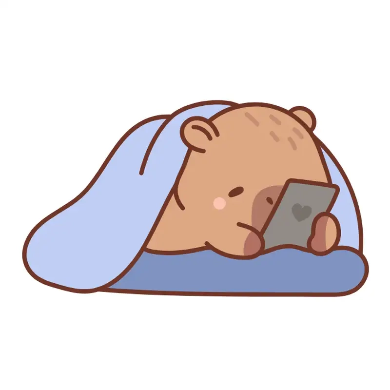 Chibi vô tri vẽ capybara cute ngầu lạ lùng