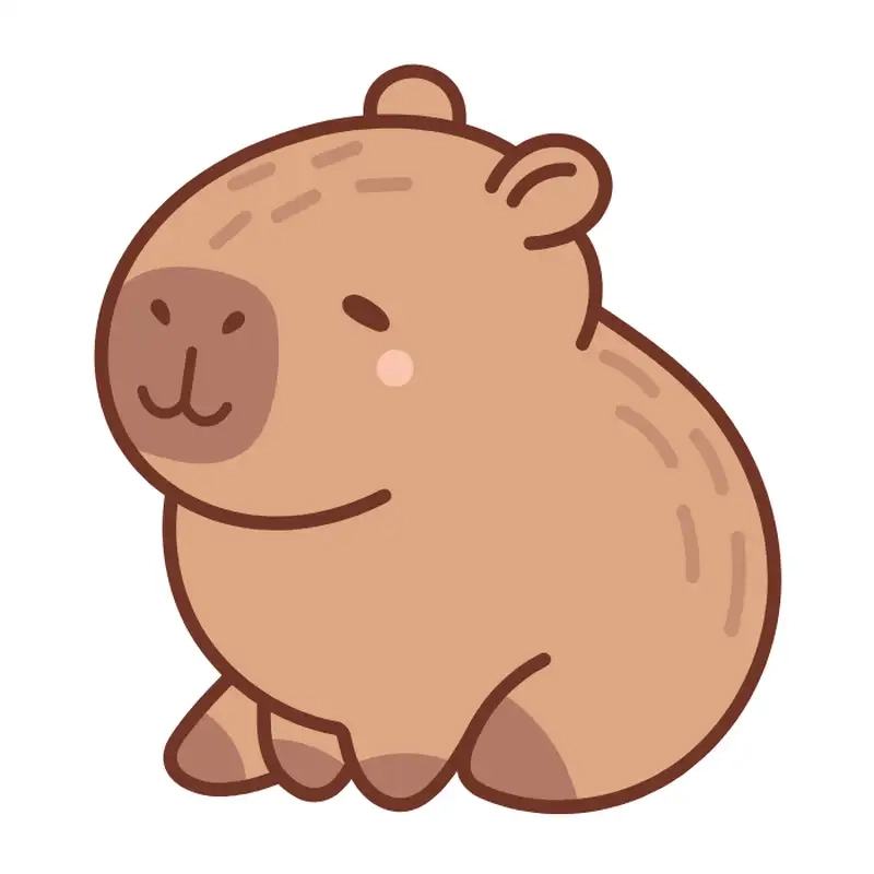 Chibi avatar capybara chibi cute ngập tràn yêu
