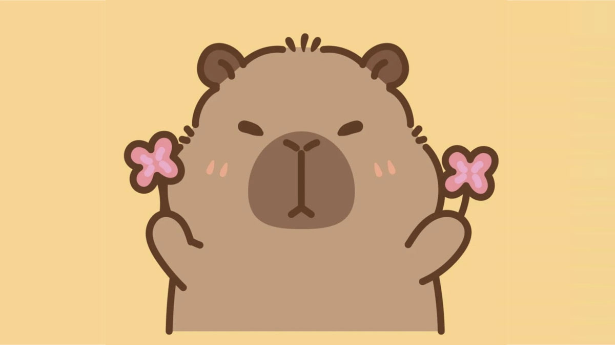Chibi hình vẽ capybara chibi cute cực dễ vẽ