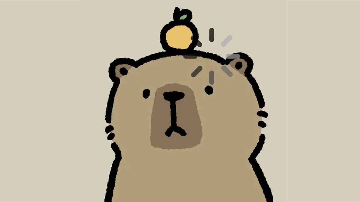 Hình chibi cute hình vẽ capybara chibi cute mê
