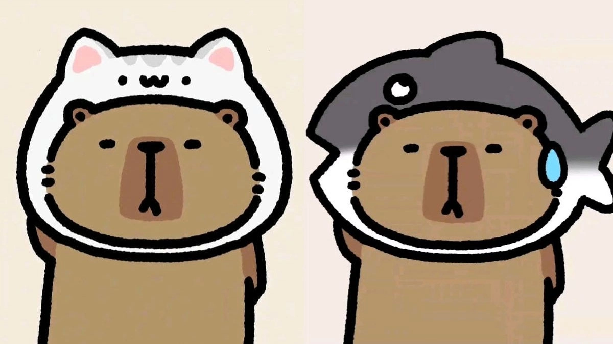 Chibi hình ảnh capybara chibi đáng yêu kinh điển