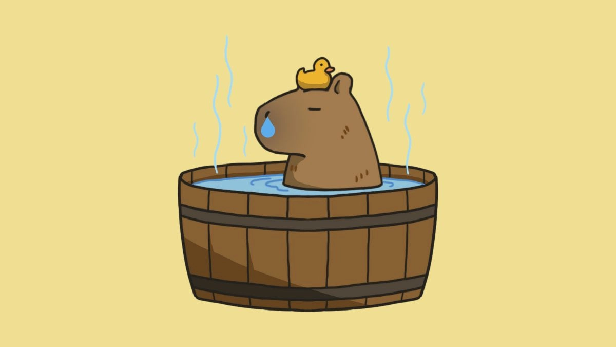 Chibi capybara cute cưng không thể rời mắt