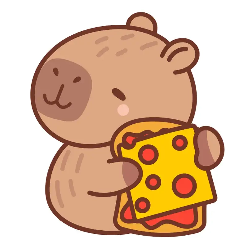 Avatar capybara chibi khiến ai nhìn cũng mê