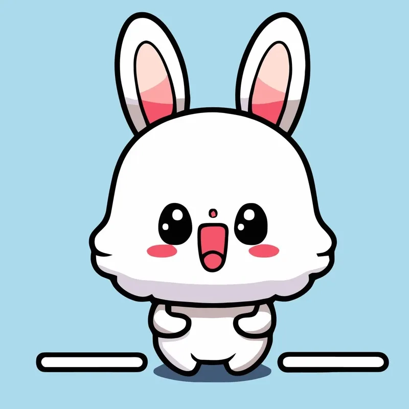 Dễ thương thỏ chibi cute khiến tim loạn nhịp
