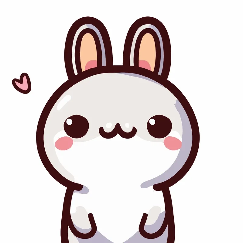 Hình thỏ hoạt hình cute phù hợp cho mọi lứa tuổi