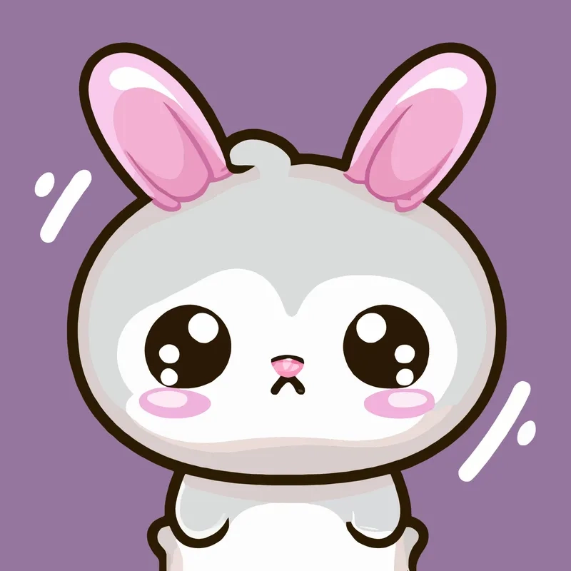 Hình thỏ trắng cute mang đến cảm giác yên bình