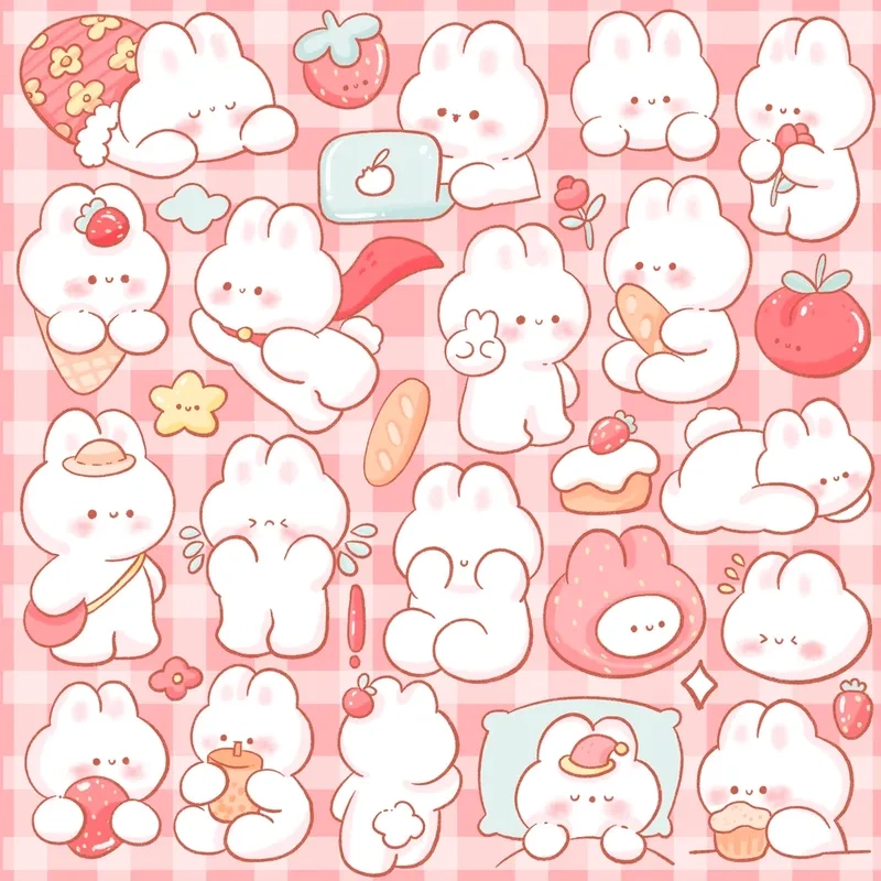 Thỏ chibi cute nhẹ nhàng mà cuốn hút lạ thường