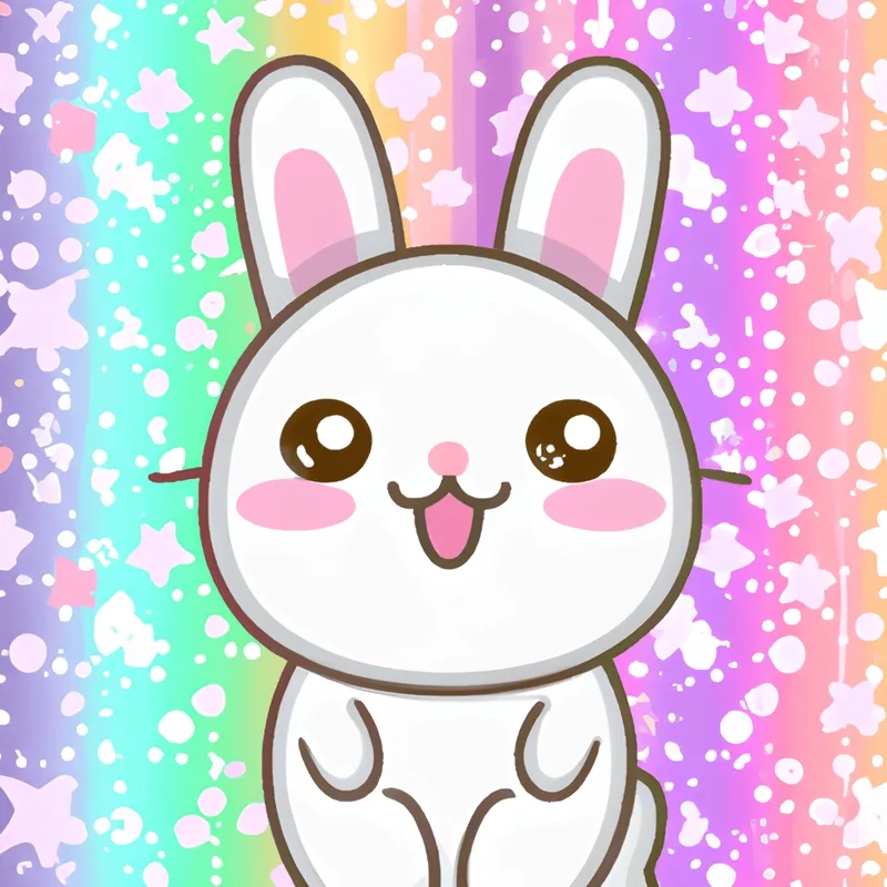 Thỏ chibi dễ thương tinh nghịch ngập tràn cảm xúc