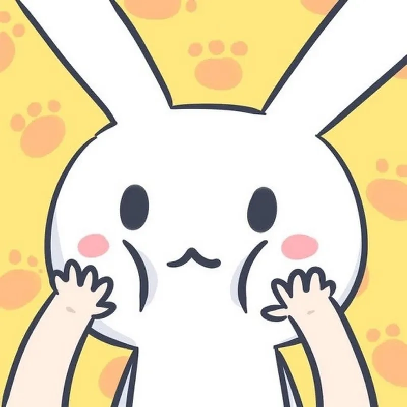Hình cute chibi thỏ mang lại niềm vui nhỏ