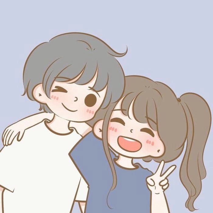 Hình nền chibi cặp đôi cute đầy ấn tượng