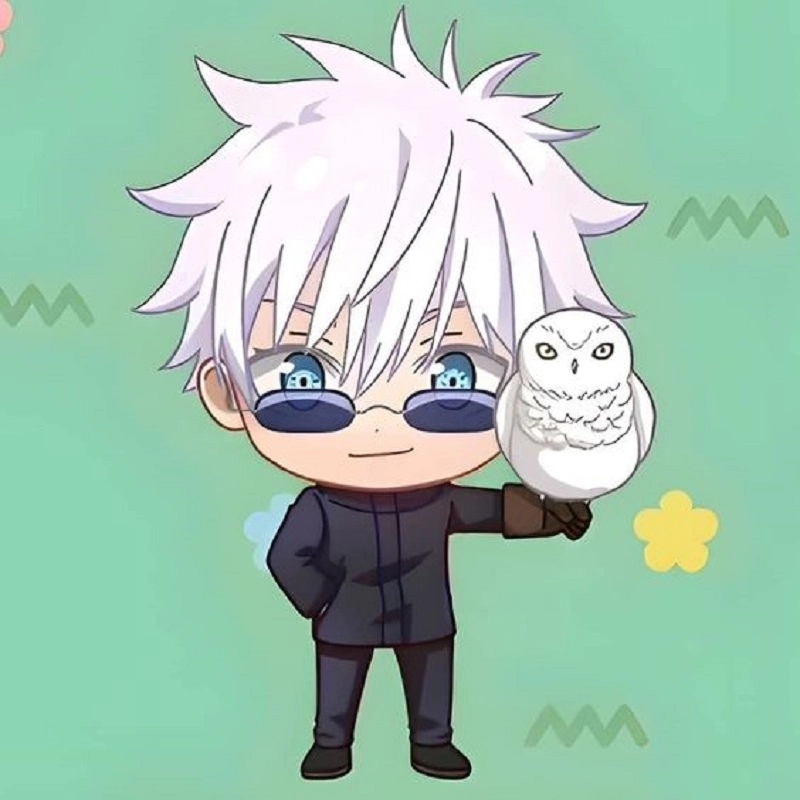 Vẽ Gojo chibi theo phong cách cực đáng yêu