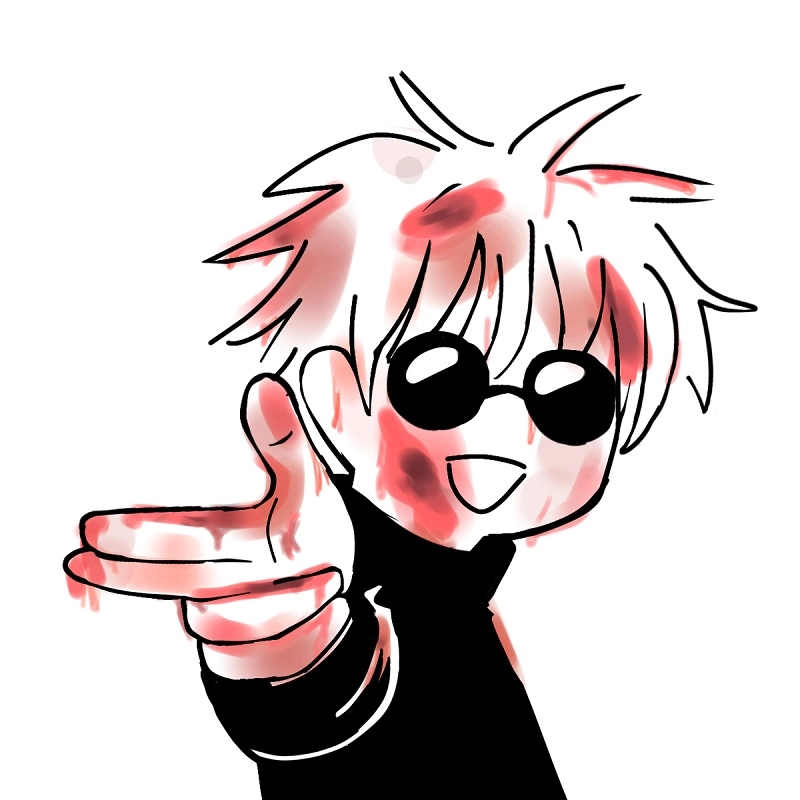Gojo Satoru chibi nét đẹp dịu dàng tựa anime