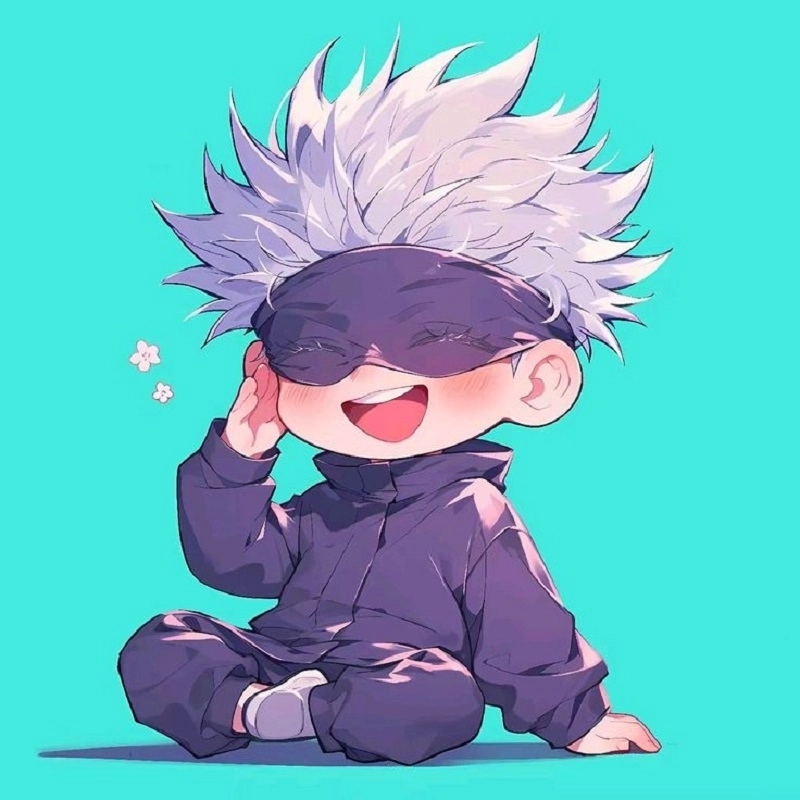 Gojo chibi drawing với đường nét cực sáng tạo