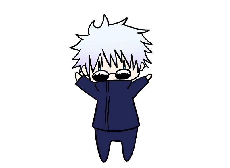 Gojo chibi png chất lượng cao không nền đẹp