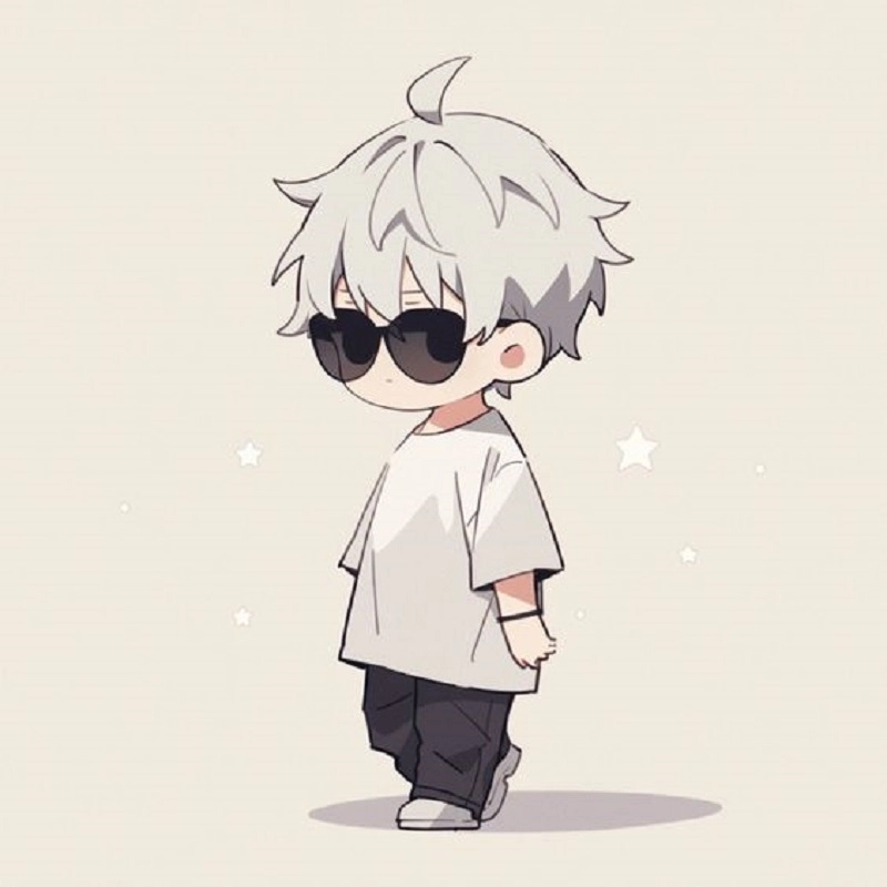 Cách vẽ Gojo chibi cute với nét mực ngọt ngào