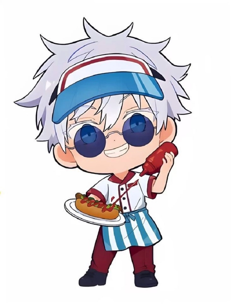 Satoru Gojo chibi đẹp như bước ra từ truyện