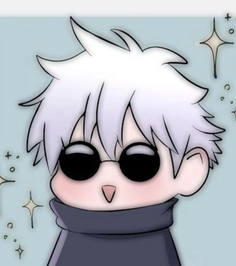 Gojo chibi gif chuyển động siêu dễ thương