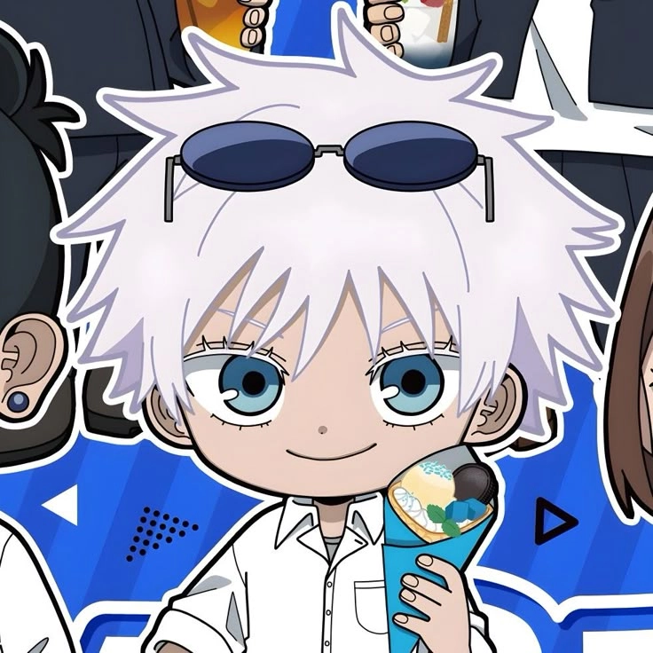 Gojo chibi art mang phong cách hiện đại phá cách