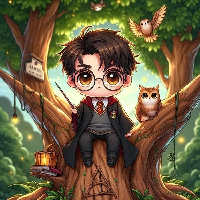 Harry Potter chibi drawings bộ sưu tập dễ thương không thể rời mắt
