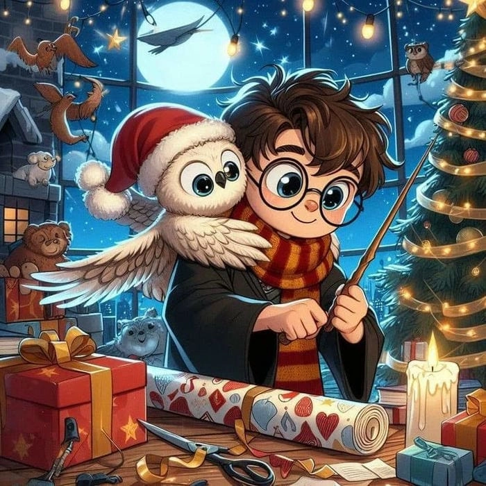 Harry Potter chibi 3D chân thực đến mức muốn chạm vào