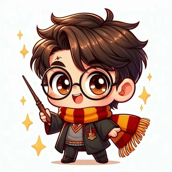 Harry Potter chibi funny hài hước và kỳ ảo không thể rời mắt