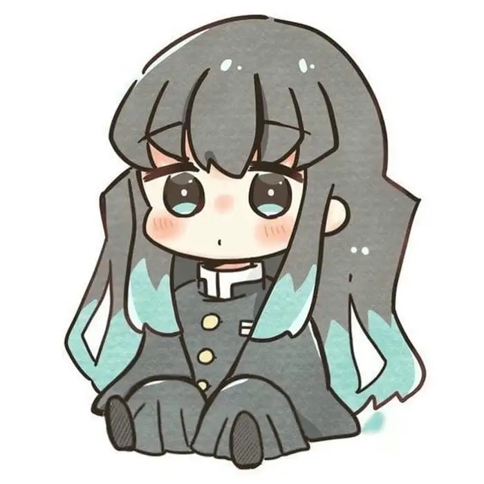 Vẽ Muichirou chibi cute phù hợp cho người mới