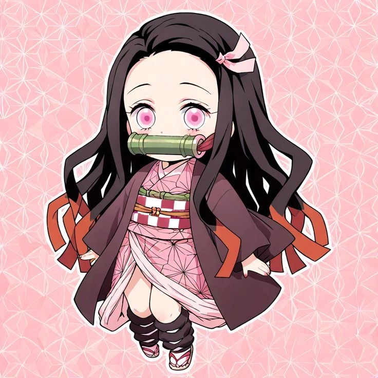 Nezuko chibi dễ thương cho những tín đồ anime