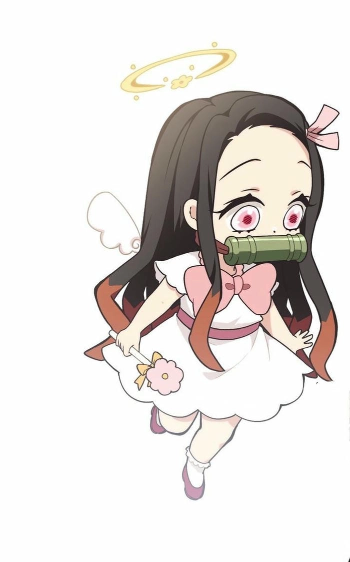 Nezuko chibi cute đơn giản, dễ vẽ cho người yêu thích